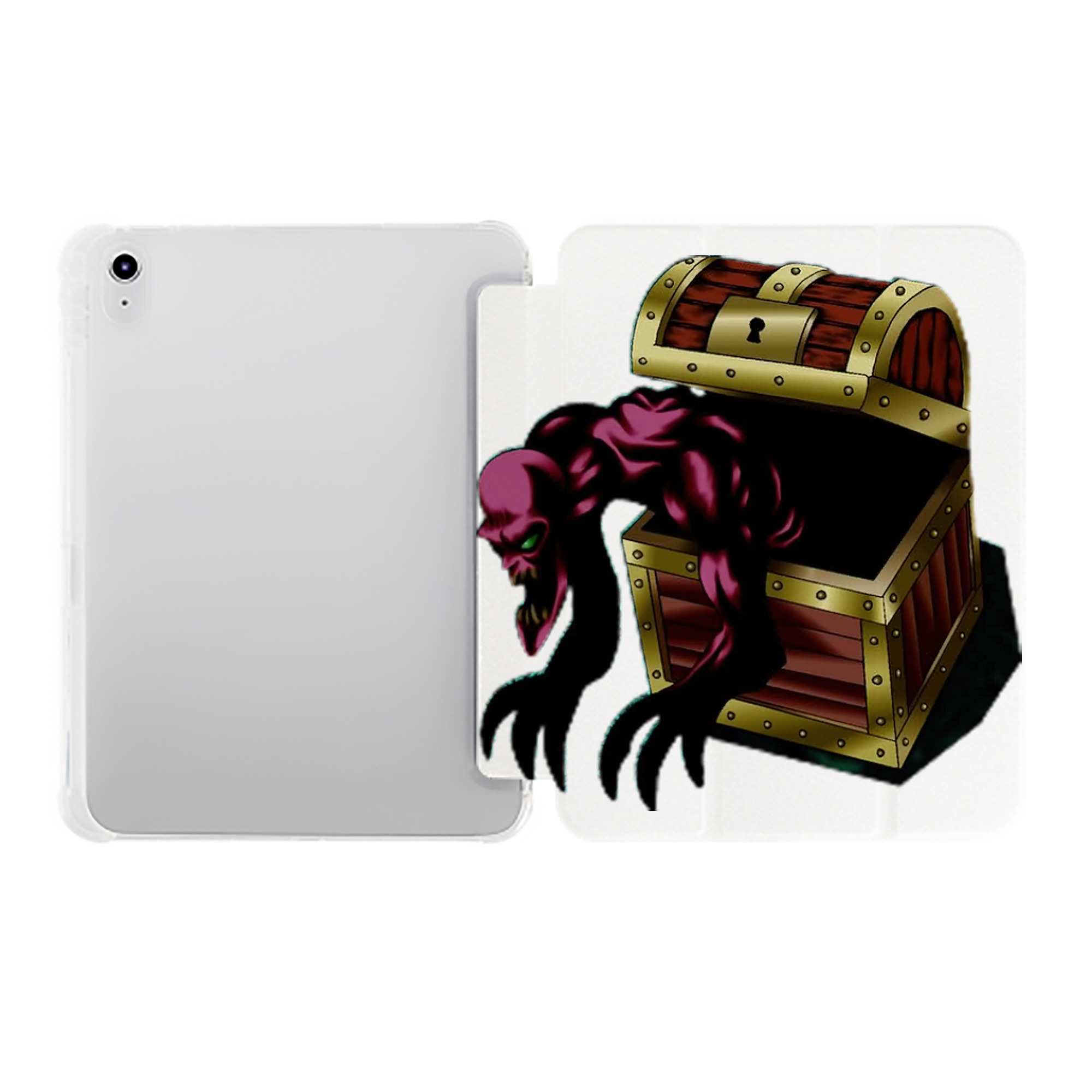 （画像用） 遊☆戯☆王 Yu-Gi-Oh! IPad ケース ペン収納付き 三つ折りスタンド PUレザー×シリコン 対応機種9.5/10.5/10.9インチ